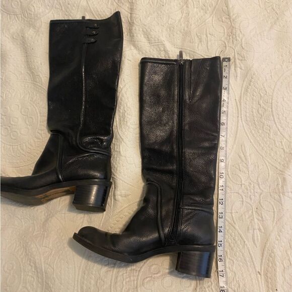 Enzo Angiolini size 6 Tall Black Riding Boots Eagregie - Picture 5 of 10